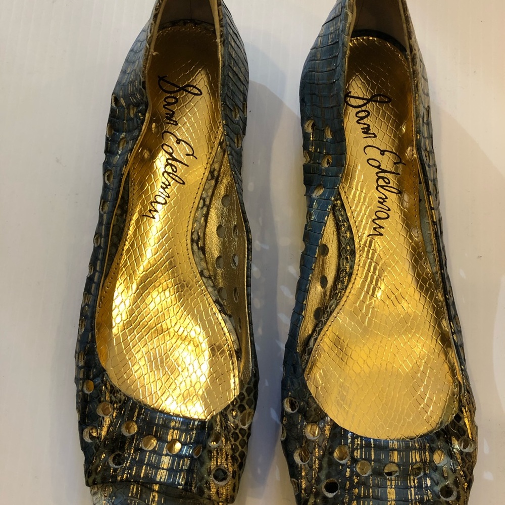 Beautiful, artistic colour summer shoes